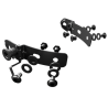 Paire de fixation pour écran balistique MSA Gallet