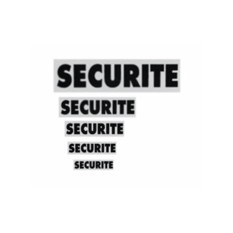 Bandeau SECURITE Rétro-réfléchissant 