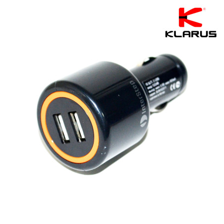 Adaptateur allume-cigare prise double pour cordon de chargement USB KLARUS