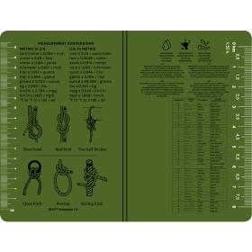 Modestone NOTEPAD Military 96 x 148mm - Vert