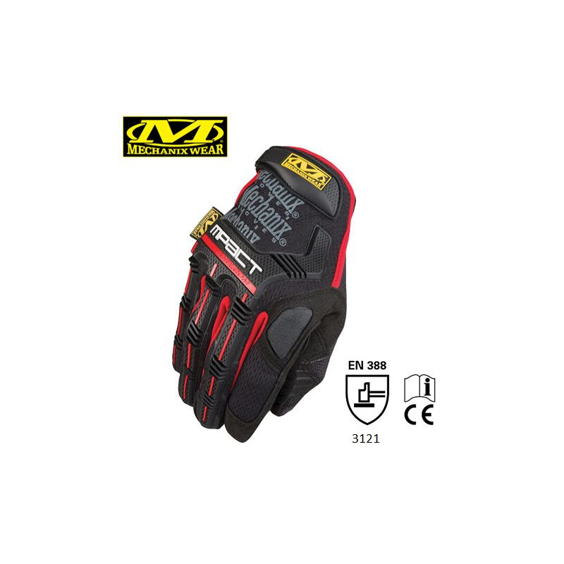 Gants Mechanix M-PACT Automotive Noir / Rouge