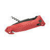 Couteau CAC Mixte - 4 fonctions - Rouge