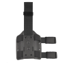 Plaque de Cuisse Double Sangle Fixe Noir