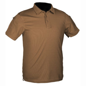 Polo tactique Manches courtes Qickdry - Dark Coyote